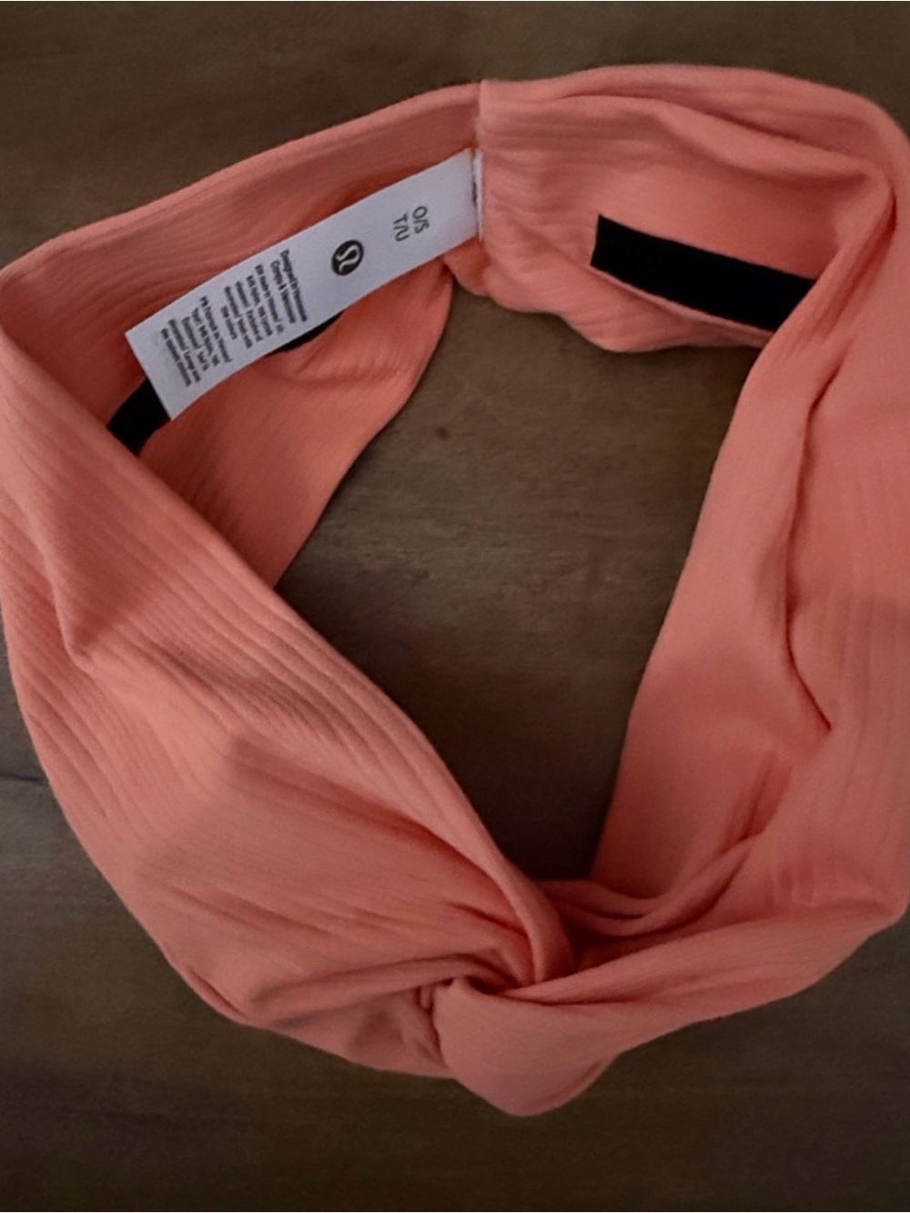 Lululemon athletica Pink Coral Knotted Headband